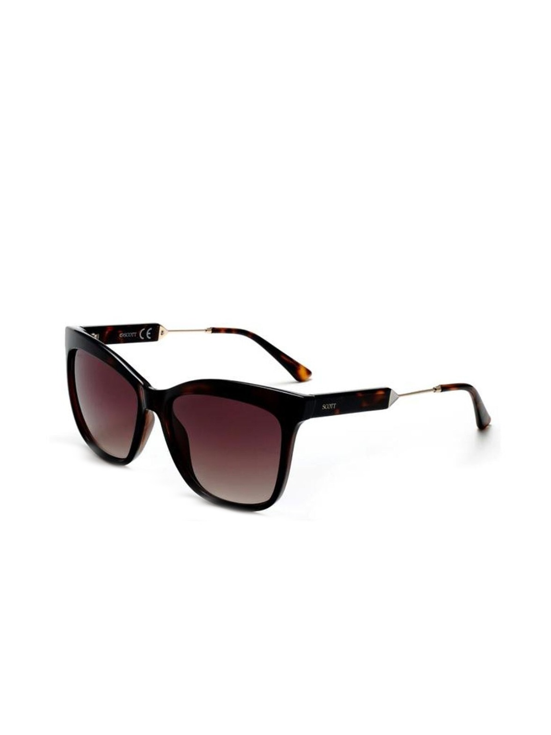 

SCOTT Women Cateye Sunglasses with UV Protected Lens SC 501 Nicole C1 55, Brown