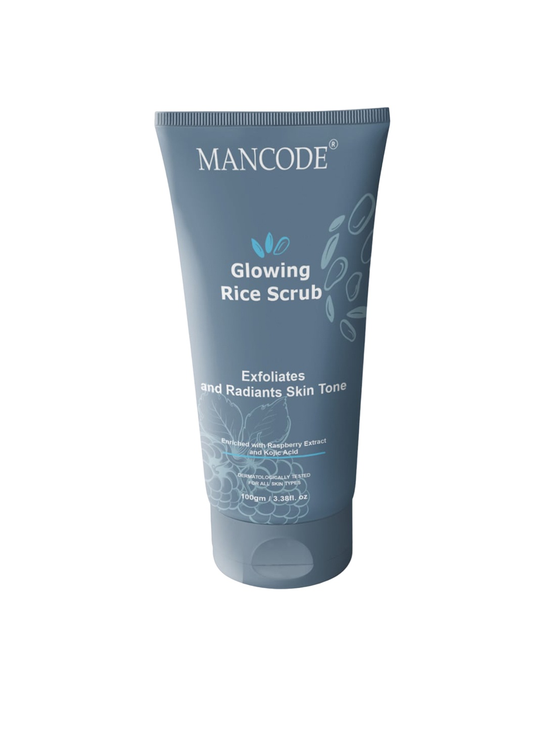 

MANCODE Glowing Rice Scrub For Radiant Skin Tone - 100gm, Black