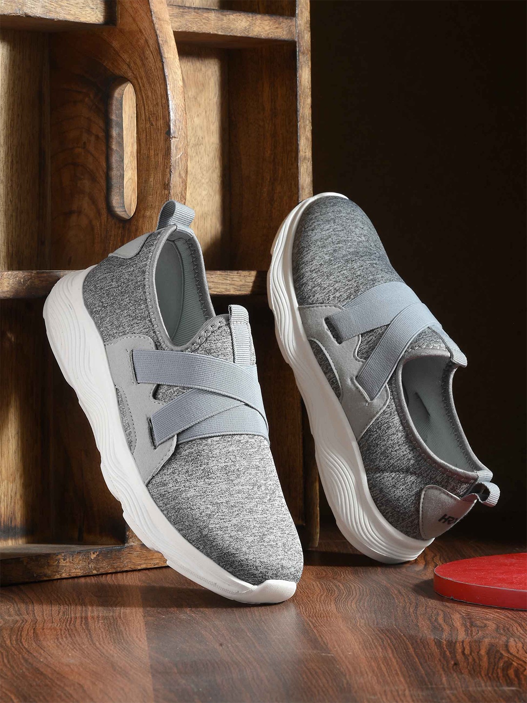 HRX by Hrithik Roshan Women Grey Textile Walking Shoes