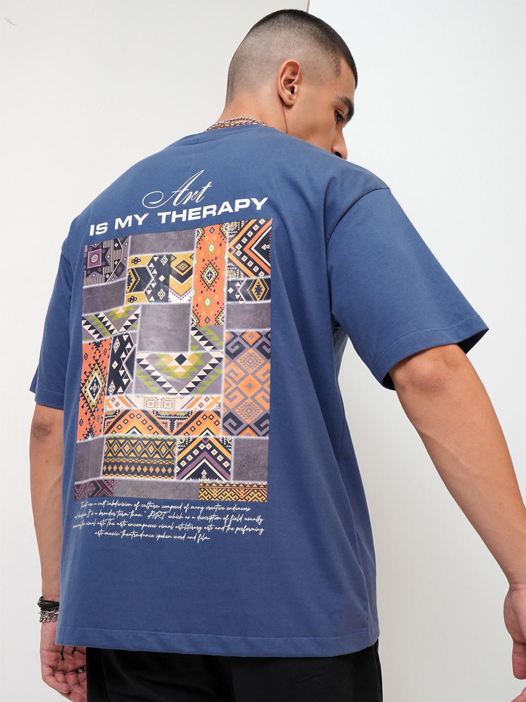 

HIGHLANDER Graphic Printed Relaxed Fit T-shirt, Blue