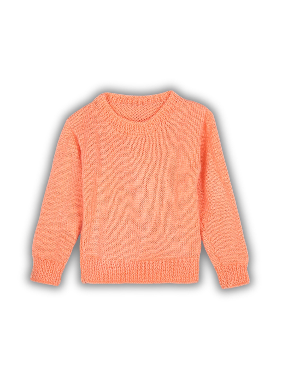WINDROP SOLUTIONS Kids Ribbed Acrylic Pullover, Orange