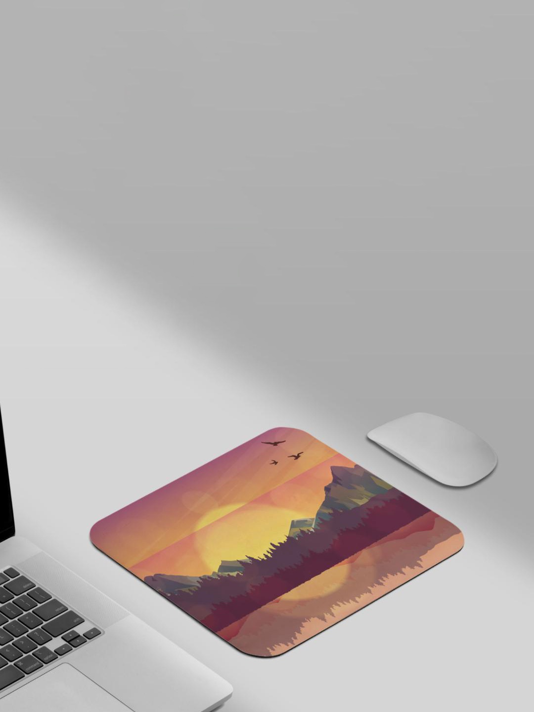

RISH Orange-Colored & Black Printed Non-Slip-Resistant Rubber Mouse Pad
