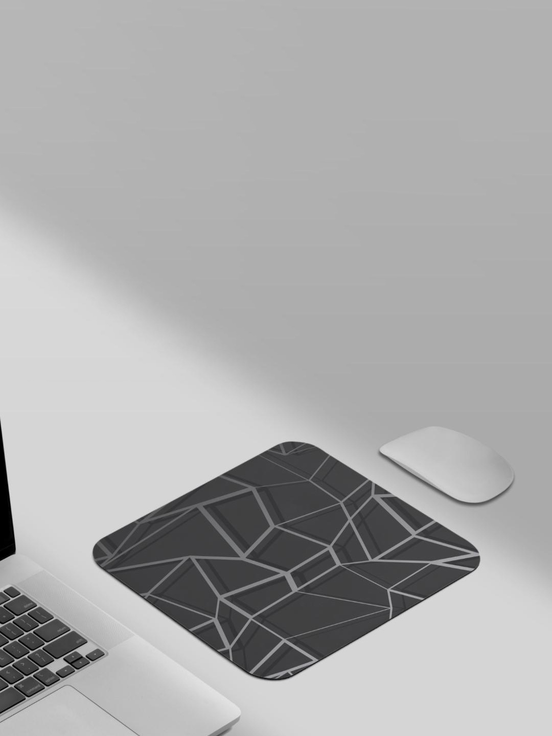 

RISH Black & Grey Printed Non-Slip-Resistant Rubber Mouse Pad
