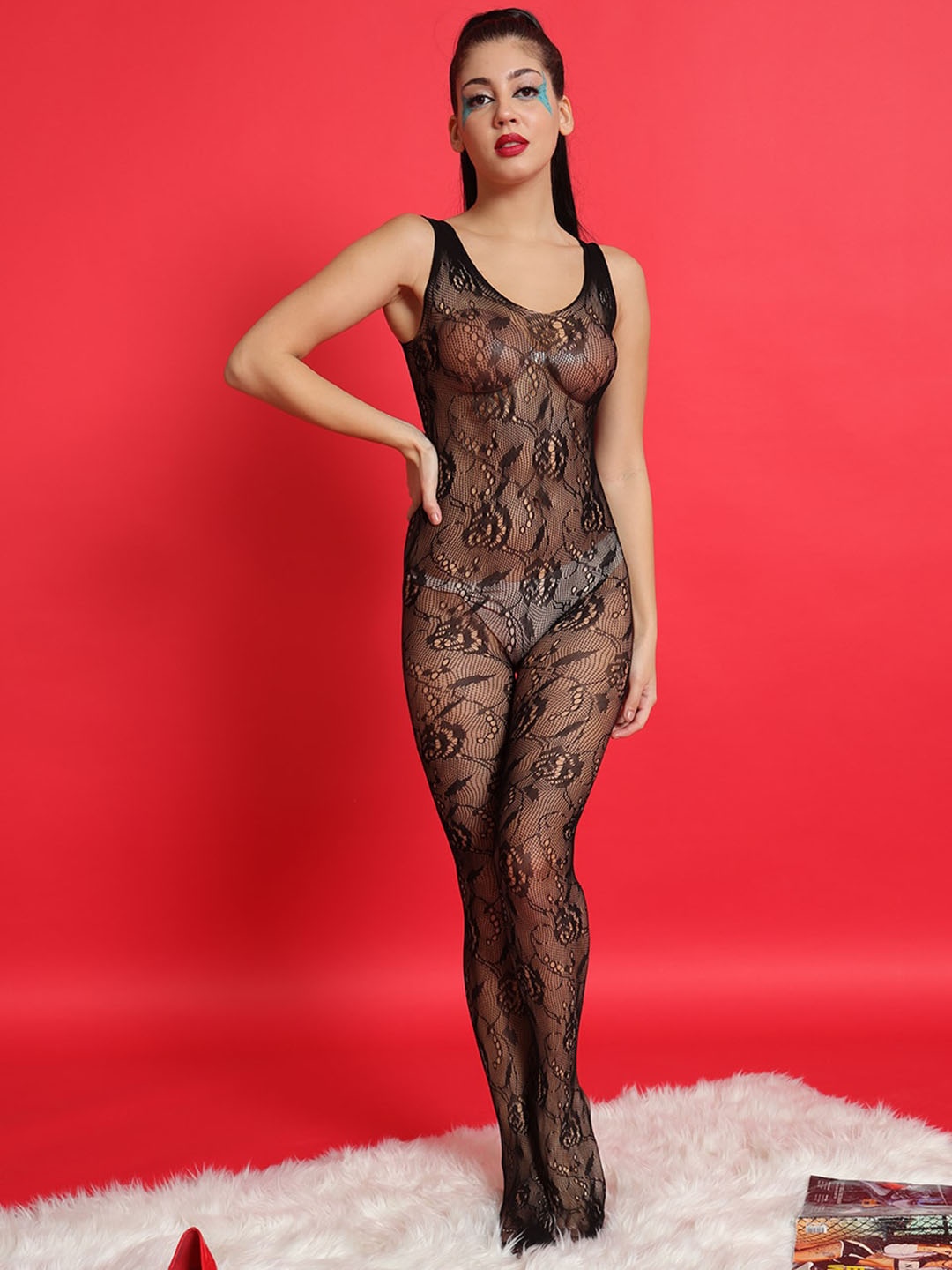 

ELTIRE Semi Sheer Stockings, Black