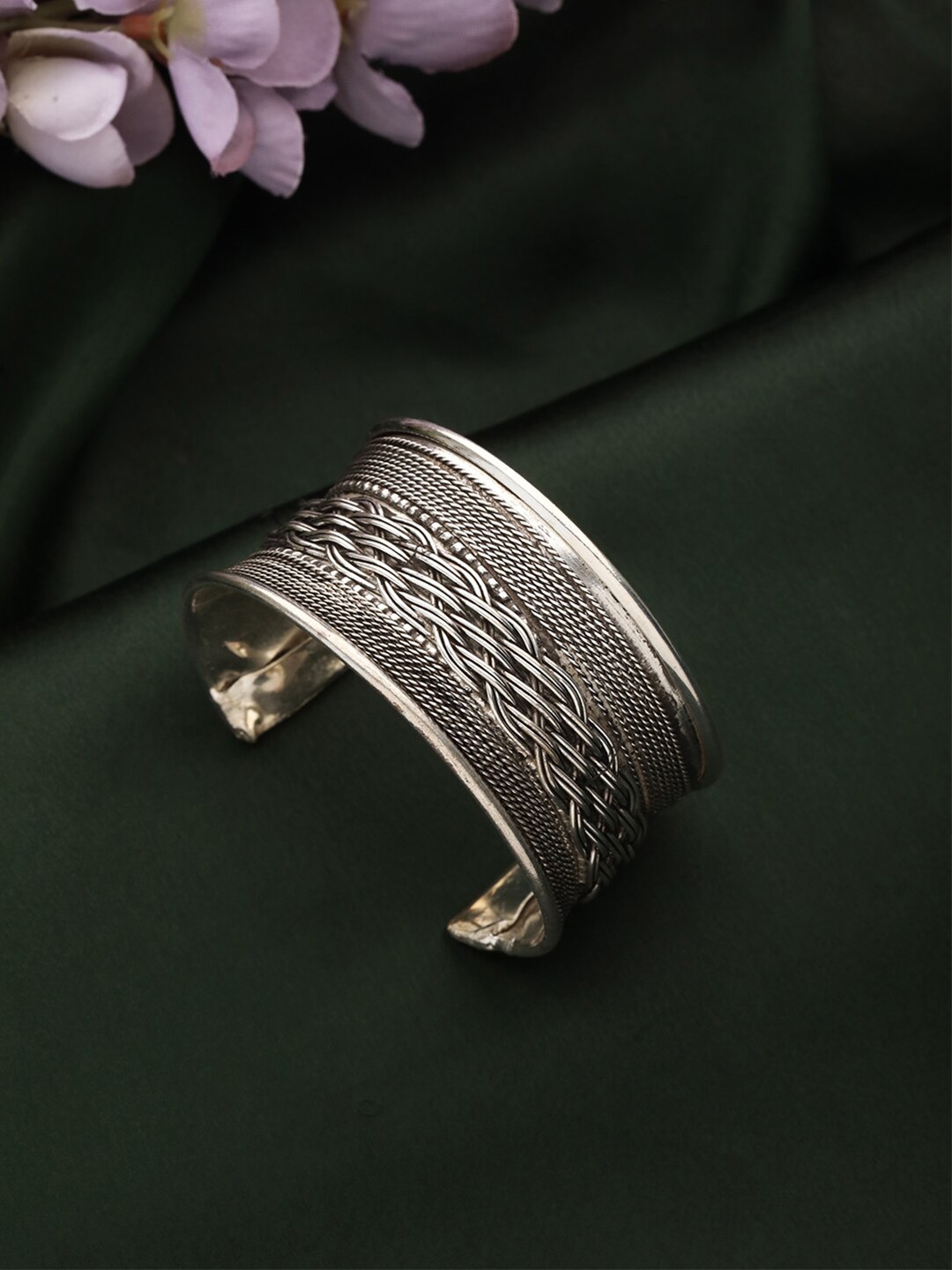 

Jazz and Sizzle Silver Plated Cuff Bracelet