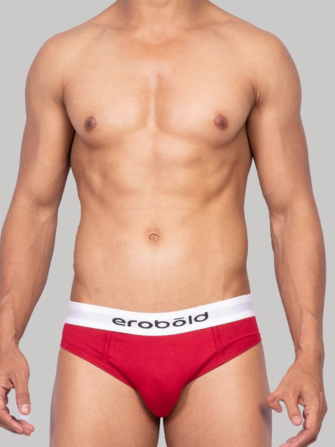 

EROBOLD Seamless Basic Briefs MBR-BR17MR1MM01, Maroon