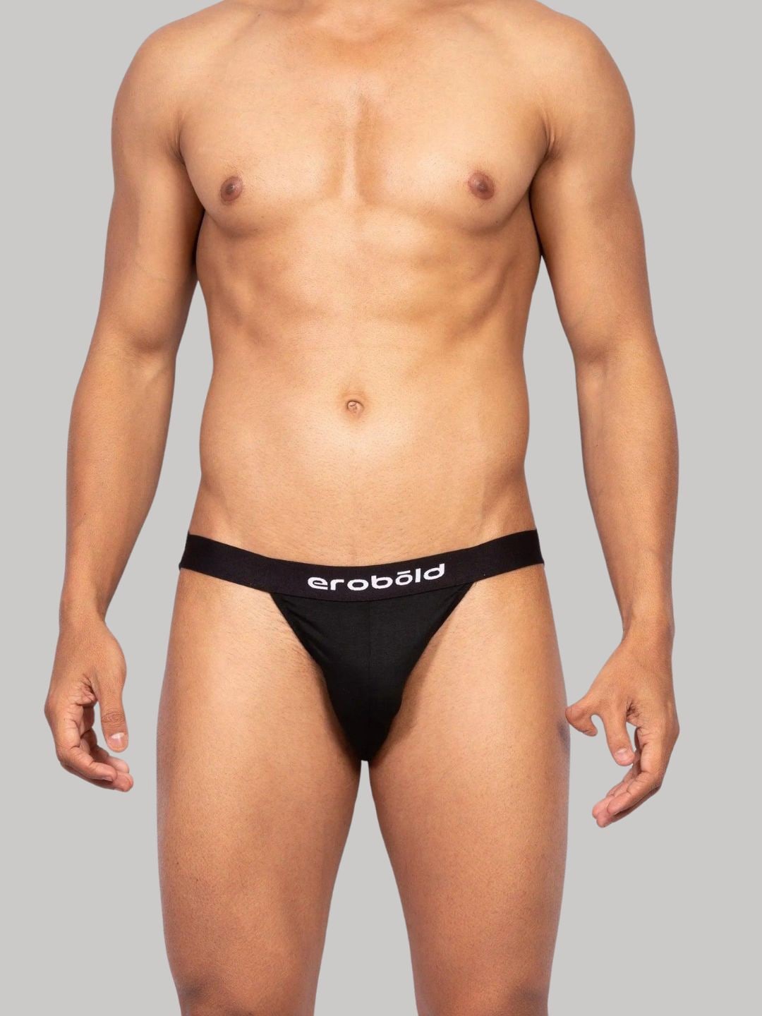 

EROBOLD Mid Rise Jockstrap Basic Brief MBR-BR14BK1MM01, Black