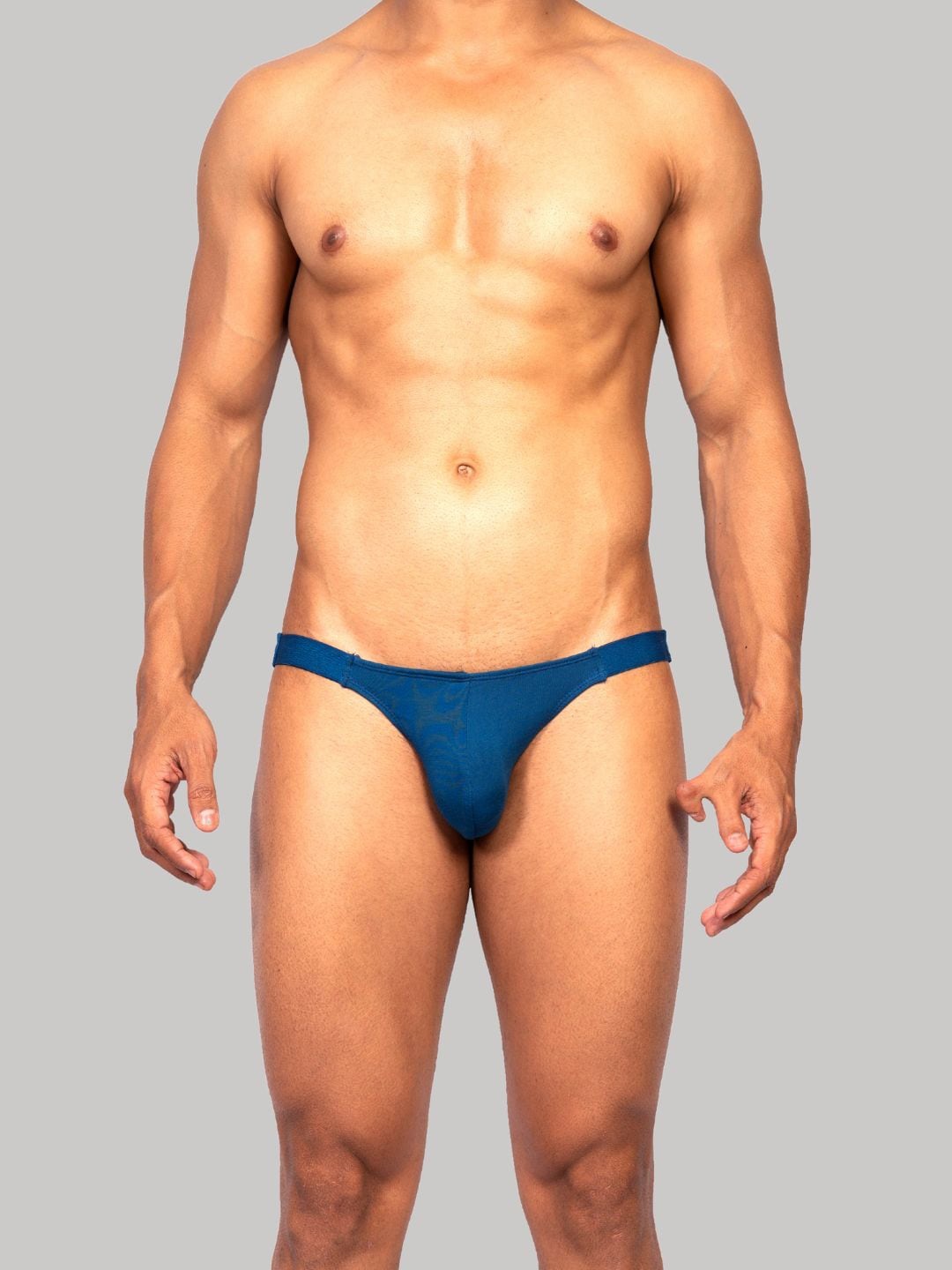 

EROBOLD Mid-Rise Seamless Basic Briefs MBR-BR11RB1MM01, Blue