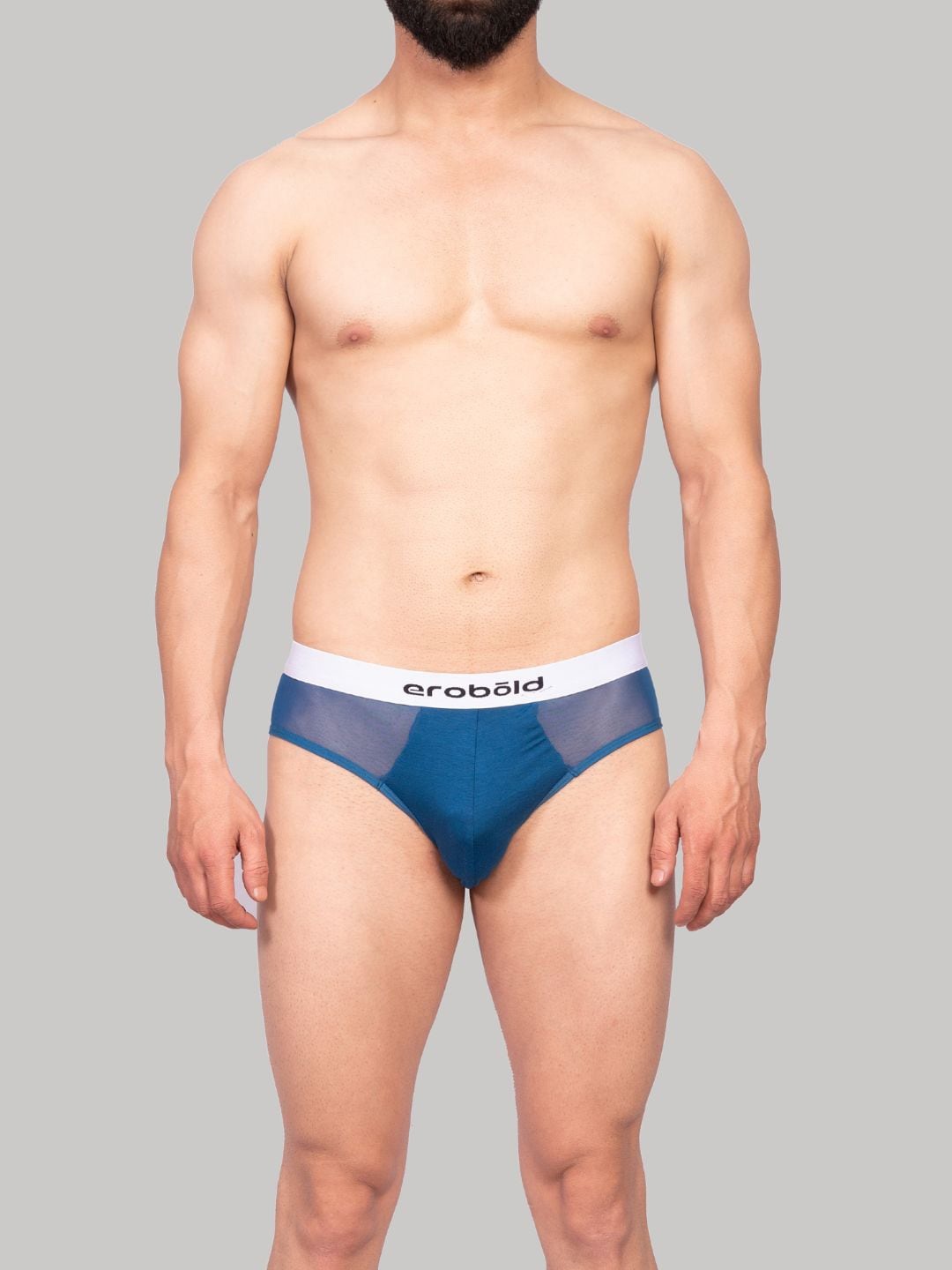 

EROBOLD Meshy Affair Basic Briefs MBR-BR17WH1MM01, Navy blue
