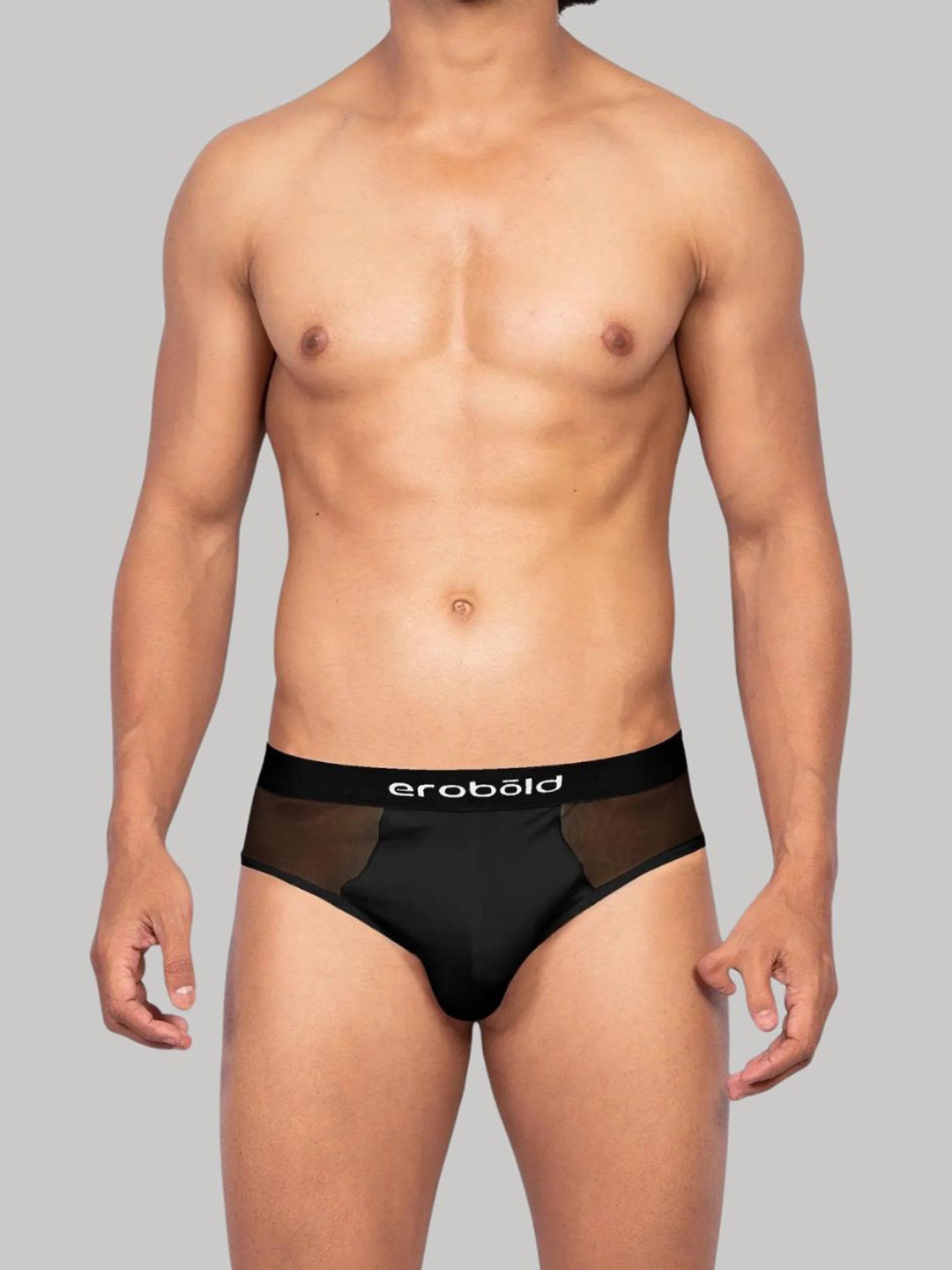 

EROBOLD Mid-Rise Basic Briefs MBR-BR16BK1MM01, Black