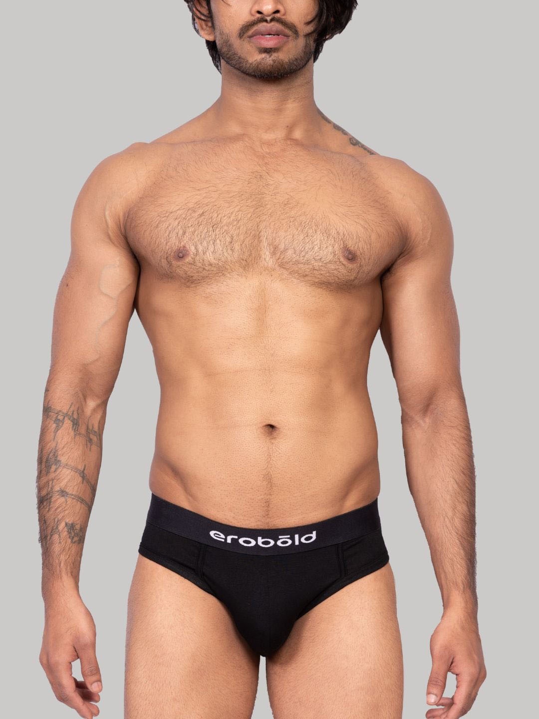 

EROBOLD Seamless Basic Briefs MBR-BR17BK1MM01, Black