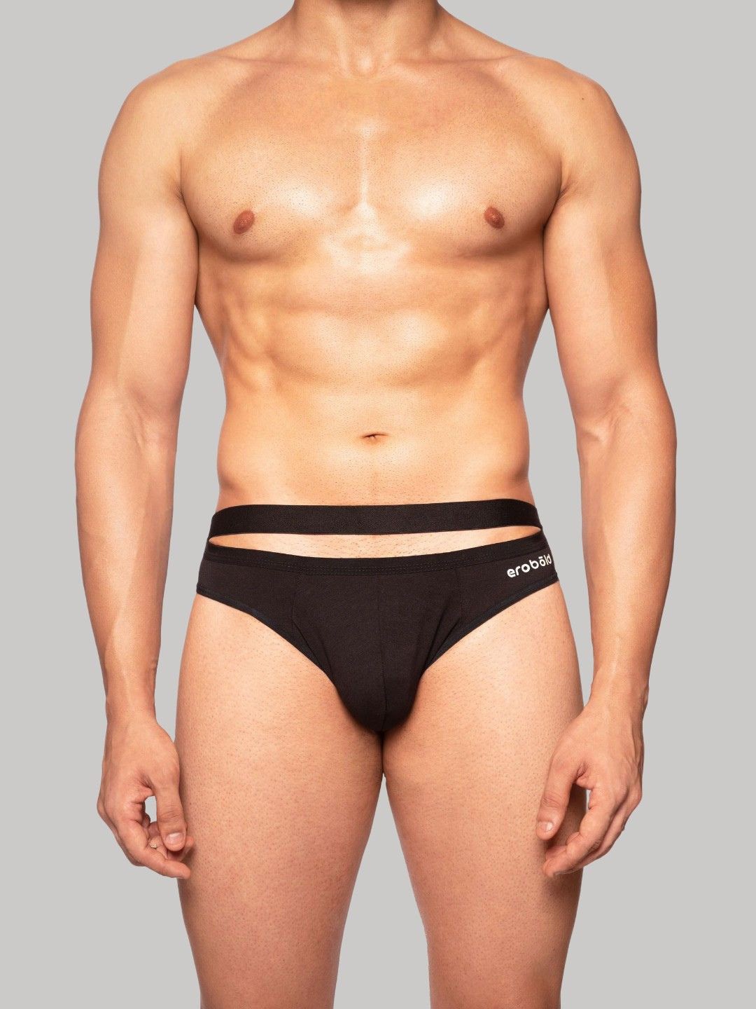 

EROBOLD Low Rise Hipster Briefs MBR-BB1BK1MM00, Black