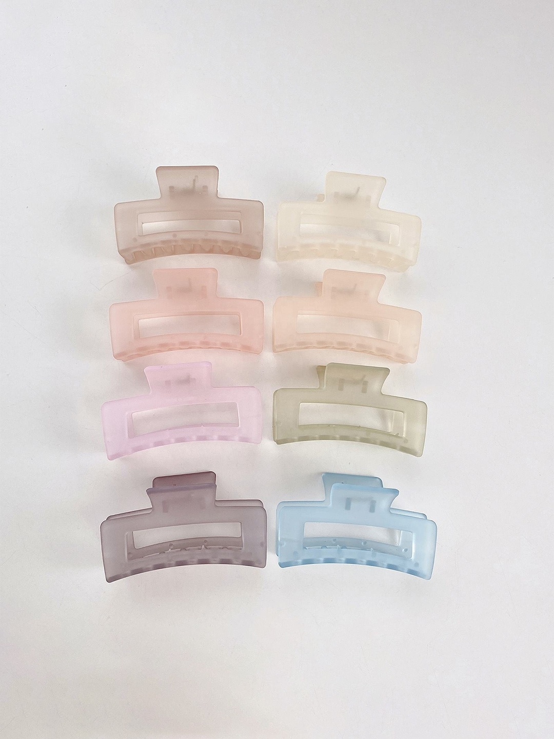 

Xivir Set of 8 Spiral Claw Clip, Grey