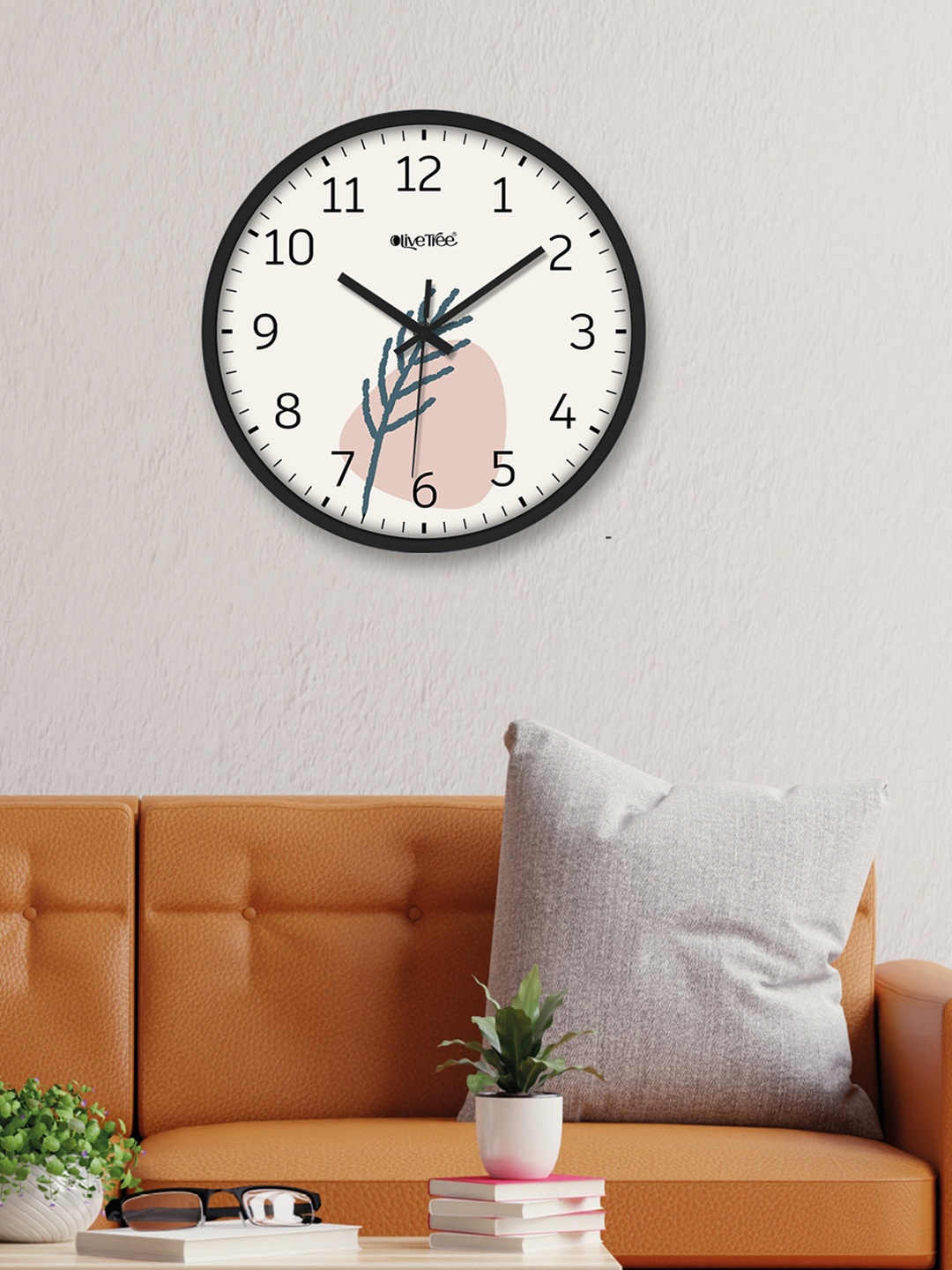 

OLIVE TREE Black & Off White Printed Analogue Contemporary Wall Clock