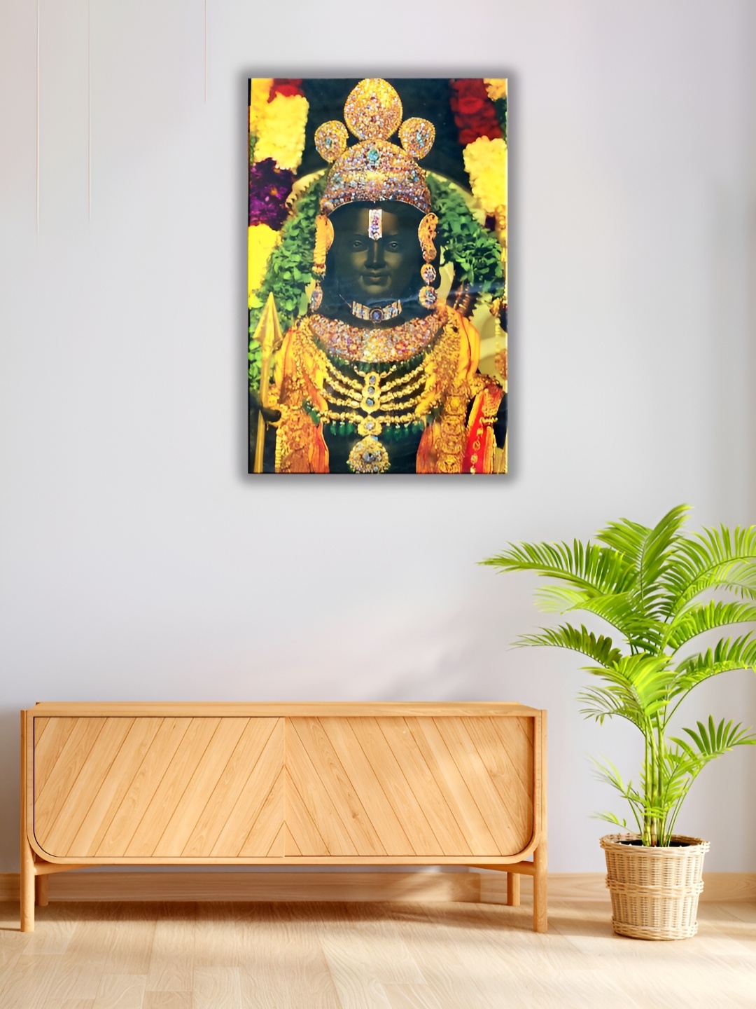 

WALLMAX Black & Yellow Religious Wooden Wall Art