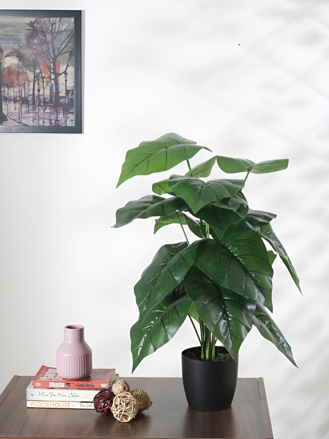 

Home Bloom Green & Black Palm Artificial Plant With Pot