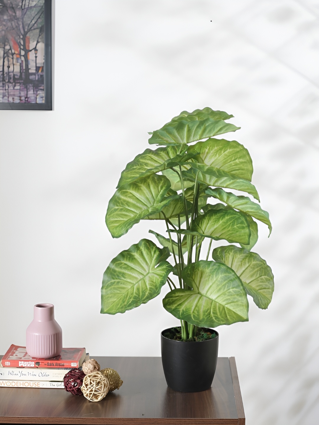 

Home Bloom Green Palm Artificial Plant With Pot