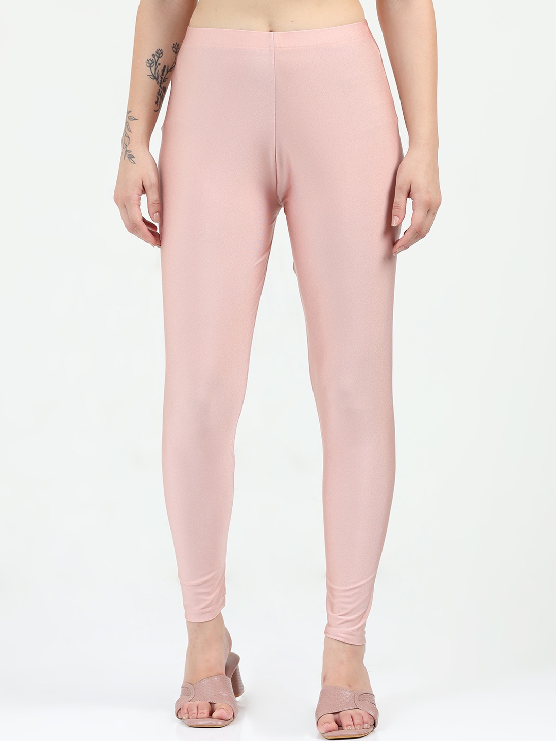 

Bottums Women Ankle-Length Leggings, Pink