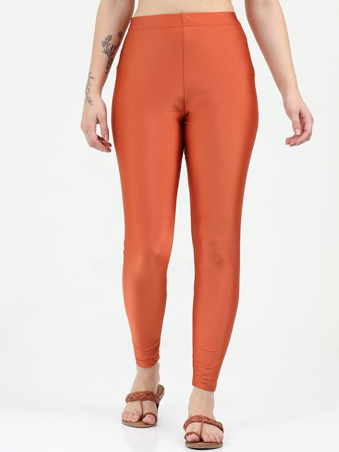 

Bottums Slim-Fit Ankle-Length Leggings, Copper