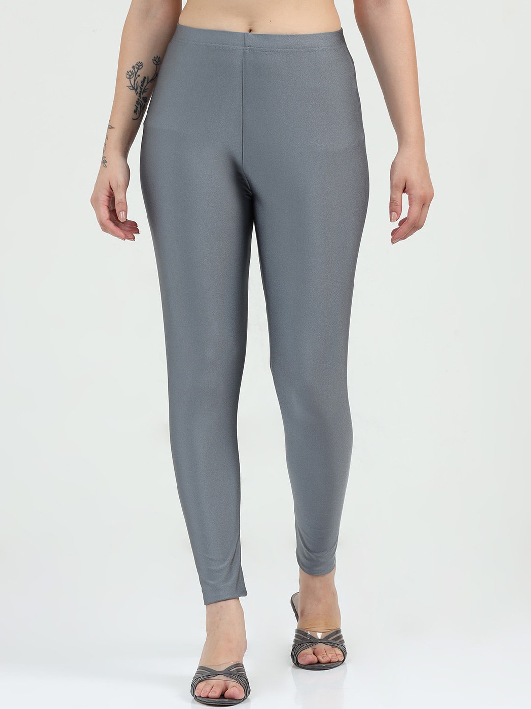 

Bottums Slim-Fit Ankle-Length Leggings, Grey
