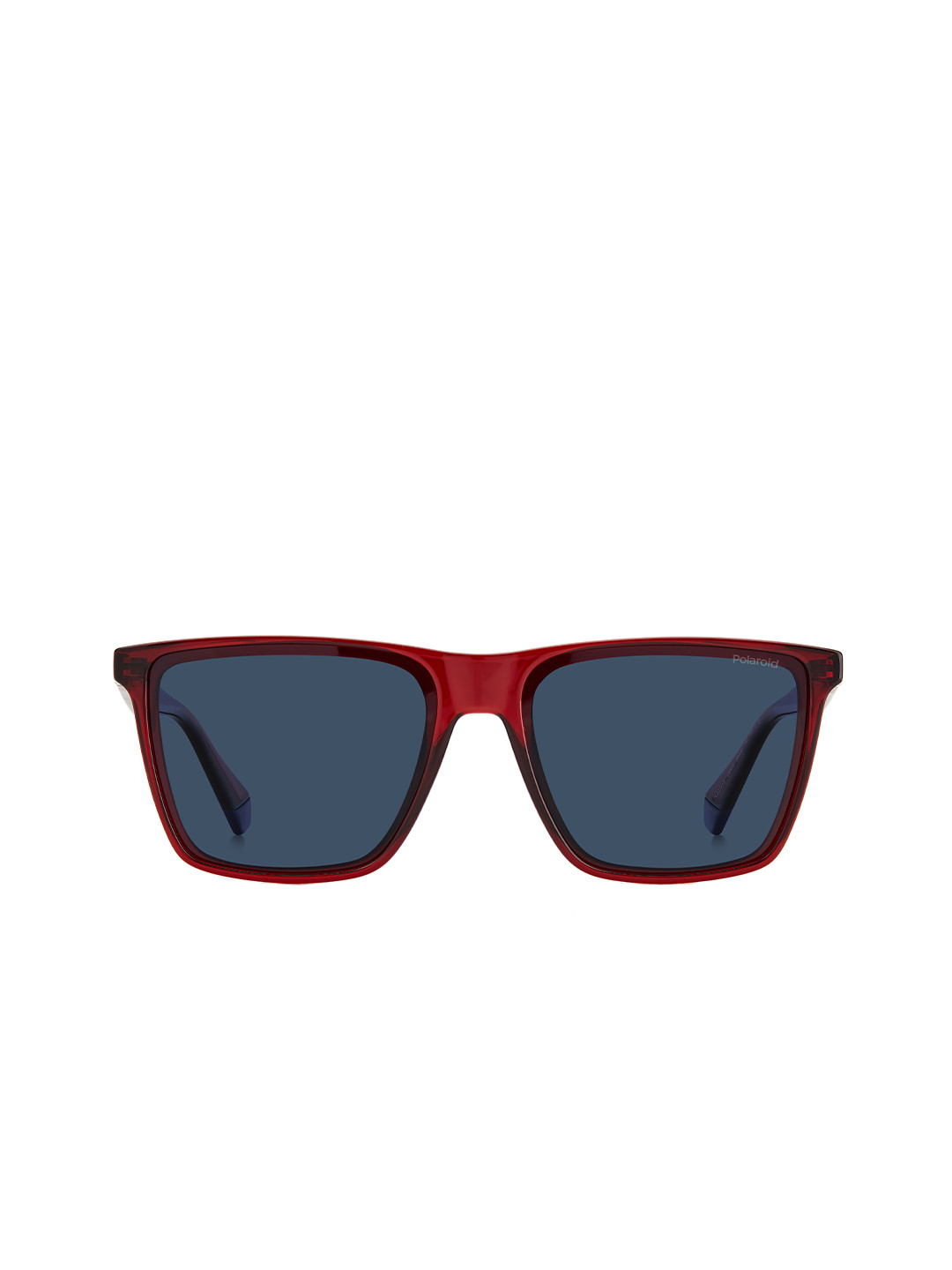 

Polaroid Men Rectangle Sunglasses with UV Protected Lens 203967C9A58C3, Blue