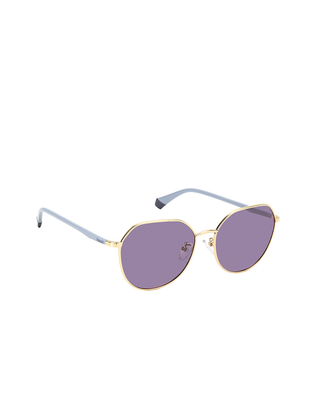 

Polaroid Women Round Sunglasses with UV Protected Lens 203929HZJ59KL, Purple