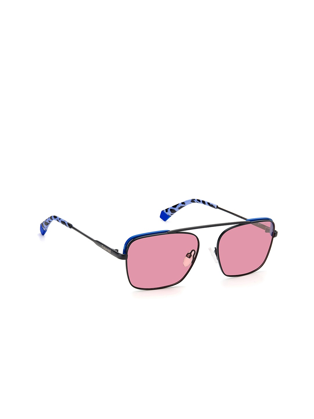 

Polaroid Unisex Rectangle Sunglasses with UV Protected Lens 2034263H2560F, Pink