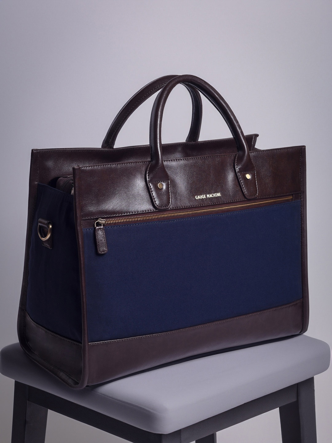 

Gauge Machine Blue Carry-Duffle Bag, Navy blue