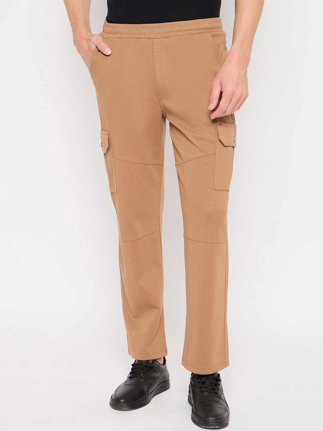 

Okane Men Mid Rise Track Pants, Tan