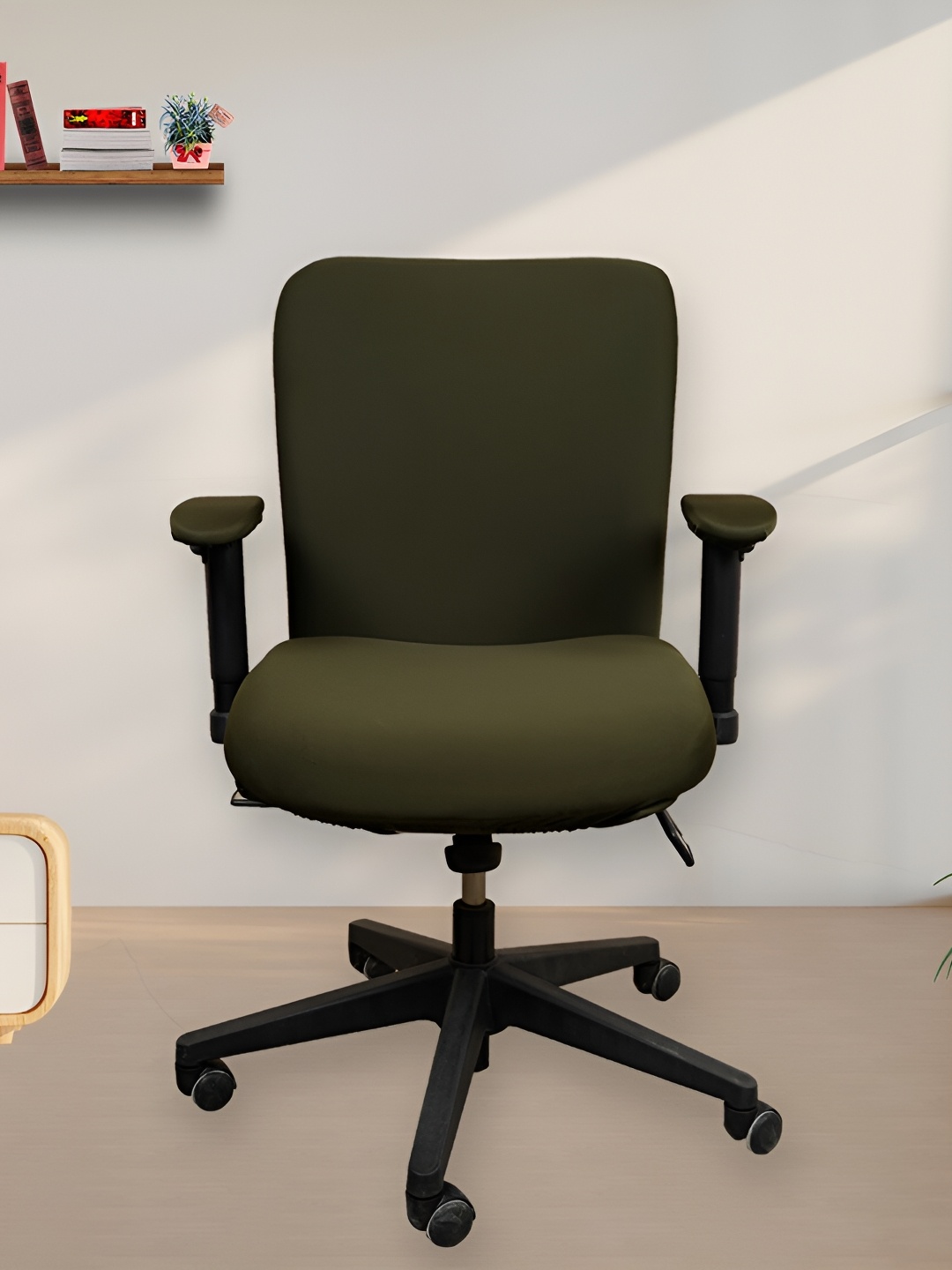 

Eleganta Olive Stretchable Chair Cover
