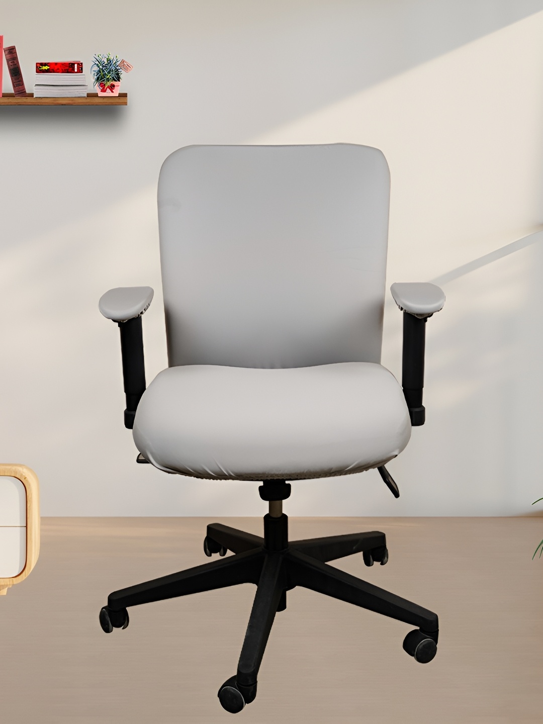 

Eleganta 8-Pcs Grey Stretchable Chair Cover