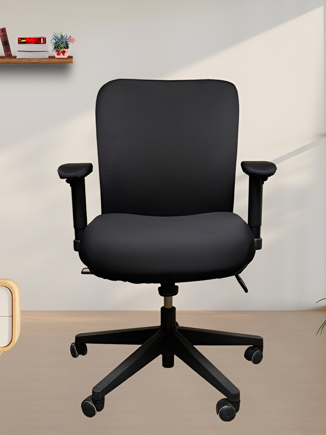 

Eleganta Black 6 Pieces Stretchable Chair Covers