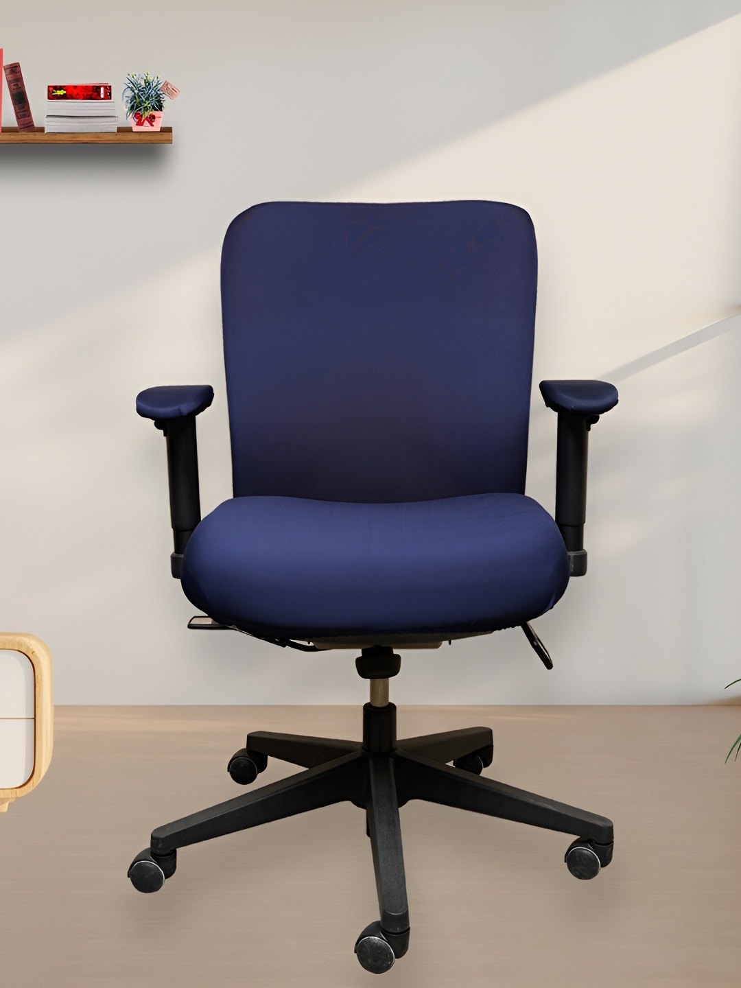 

Eleganta Navy Blue 8 Pieces Stretchable Chair Covers