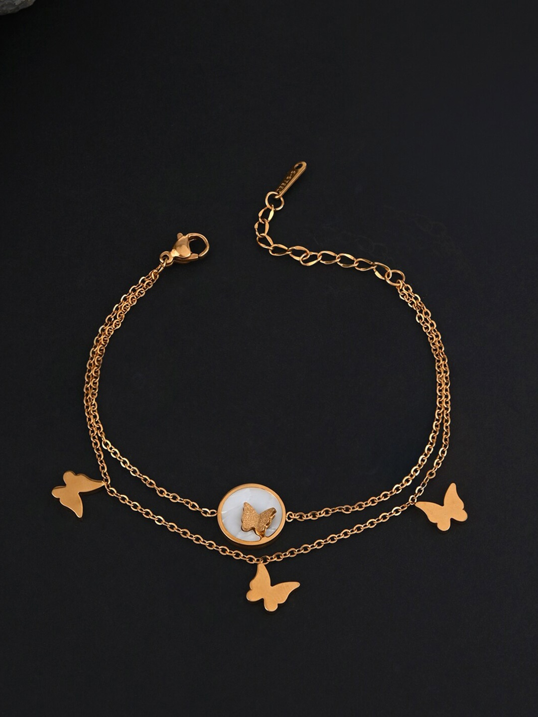 

E2O Gold-Plated Charm Bracelet