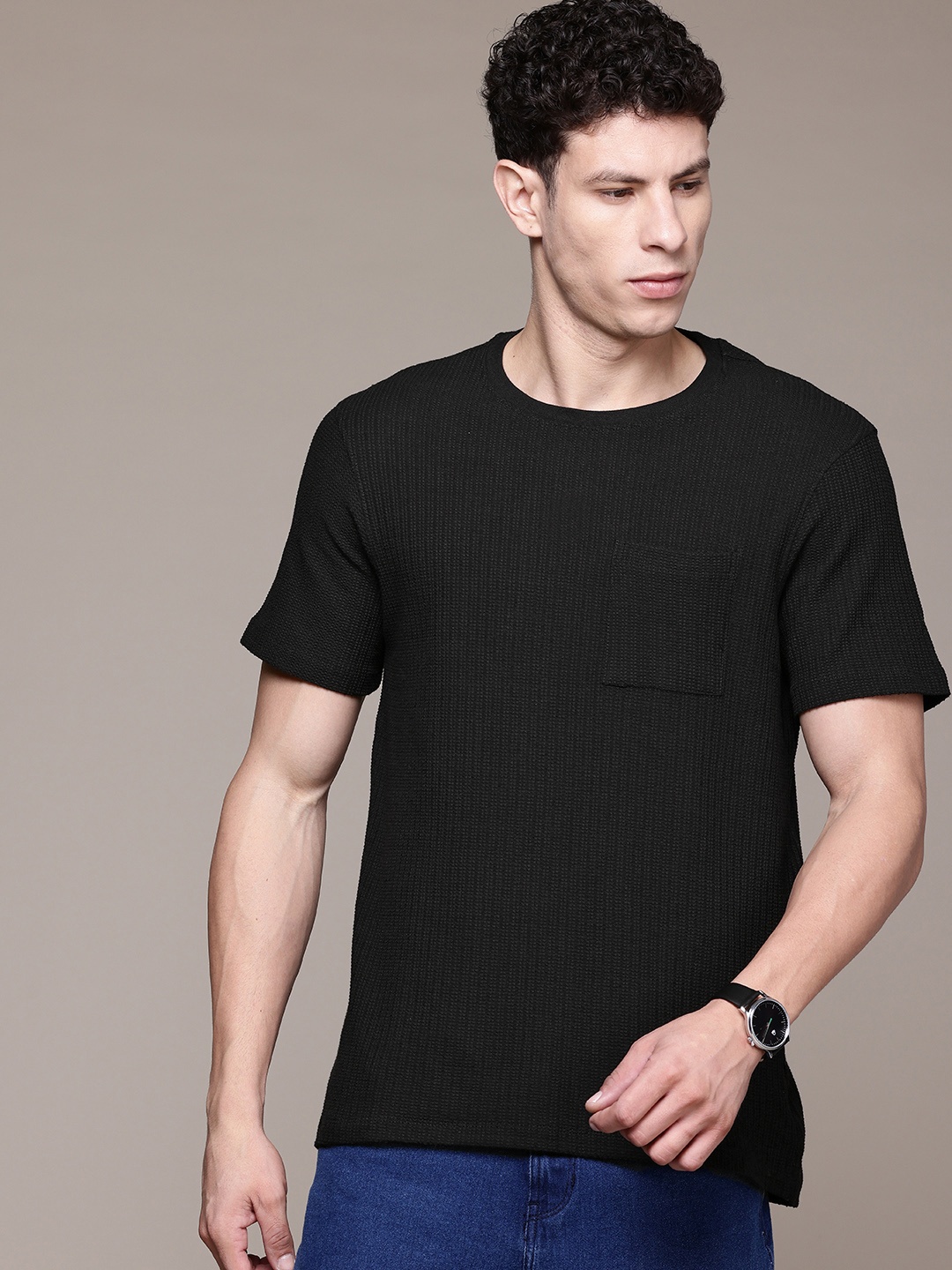 

The Roadster Lifestyle Co. Chest Pocket Detail T-shirt, Black