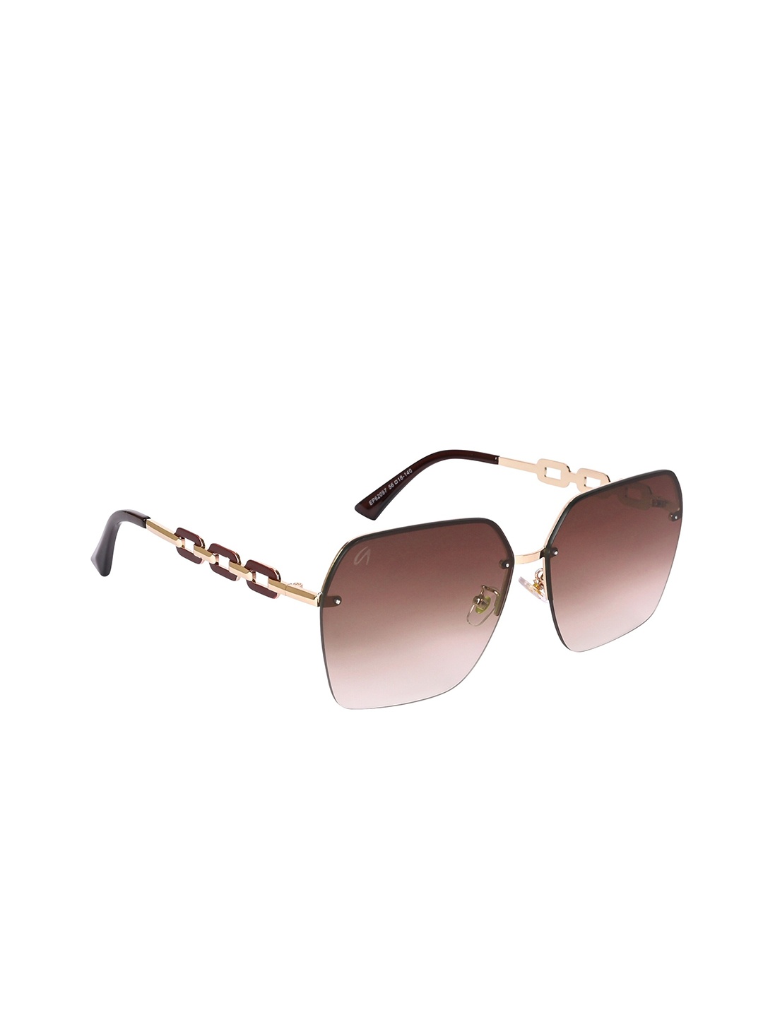 

AISLIN Unisex Oversized Sunglasses with UV Protected Lens ES_12894-91-AS-62097, Brown