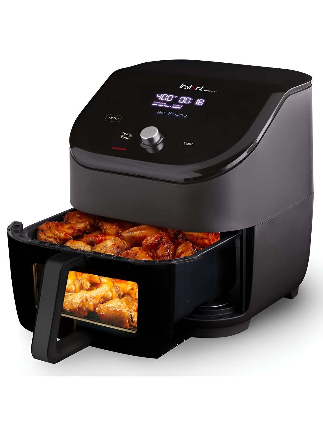 

Instant pot Air Fryer Vortex Clear Cook 6 Litre 1700 wt, Black