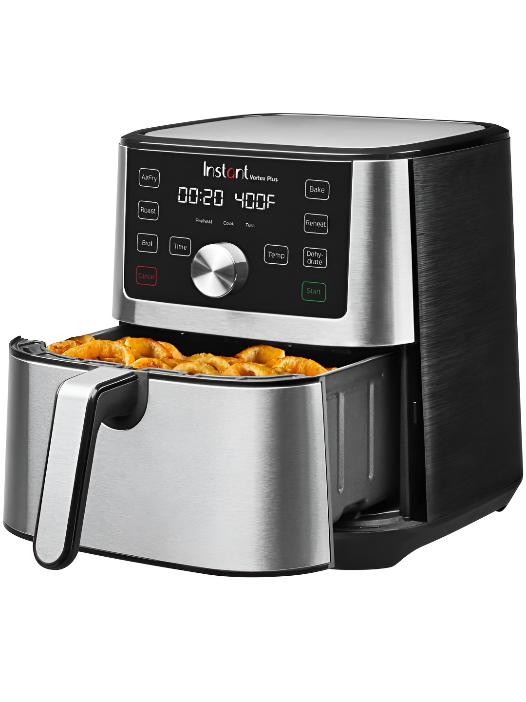 

Instant pot Black Touch Control Panel Air Fryer 6L 1500 watt, Silver