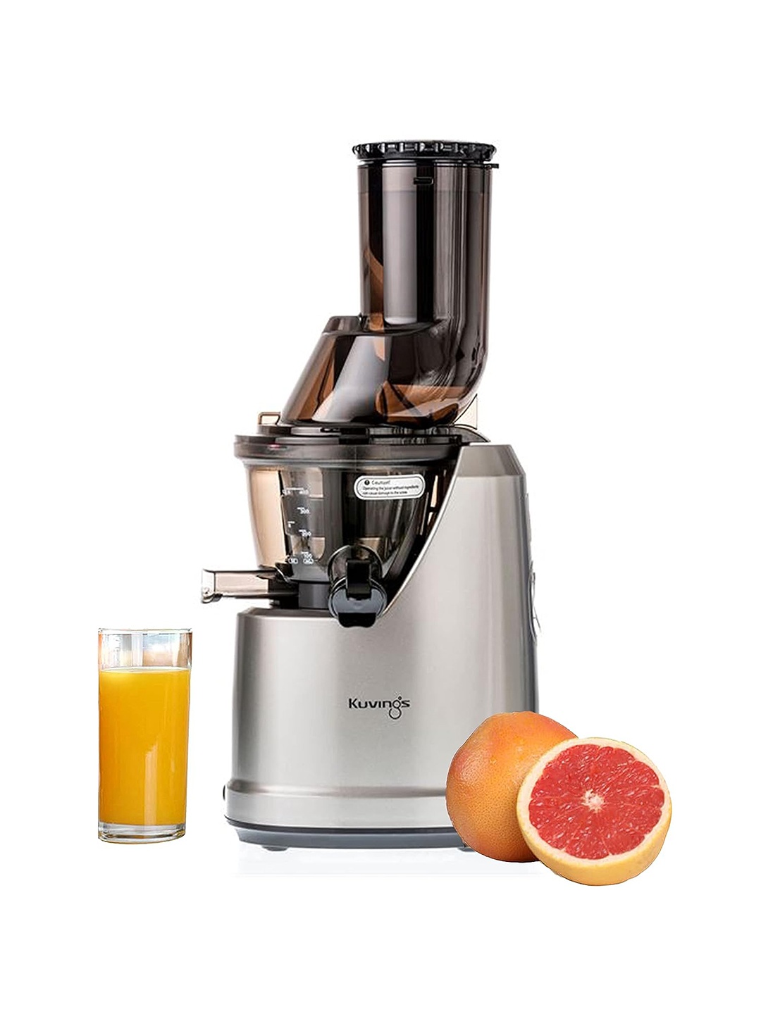 

Kuvings Silver Toned 3 Pieces Professional Cold Press Whole Slow Juicer-240wt