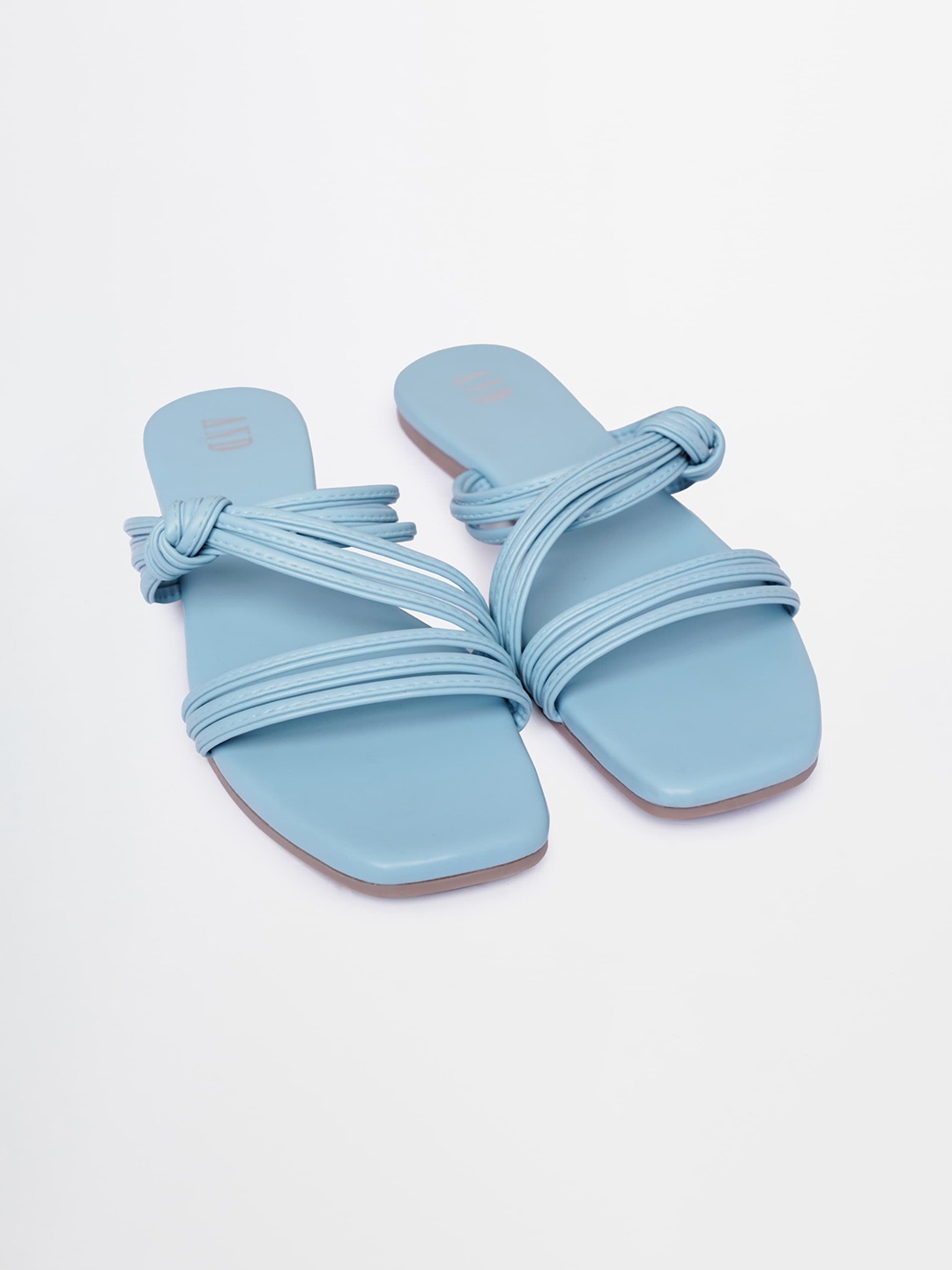 

AND Strapy Open Toe Flats, Blue
