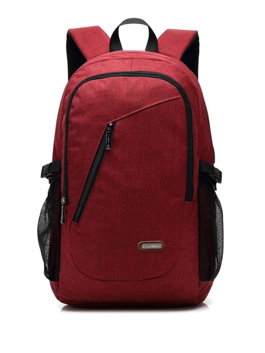 

THE CLOWNFISH Unisex Water-Resistant Laptop Bag with USB Charging Port, Red
