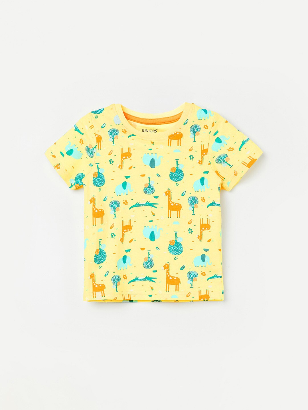 

Juniors by Lifestyle Boys Conversational Printed Cotton T-shirt, Yellow