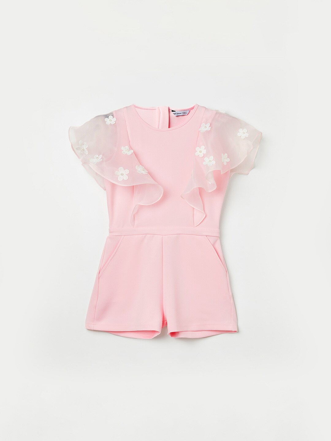 

Fame Forever by Lifestyle Girls Flared Sleeves A-Line Dress, Peach