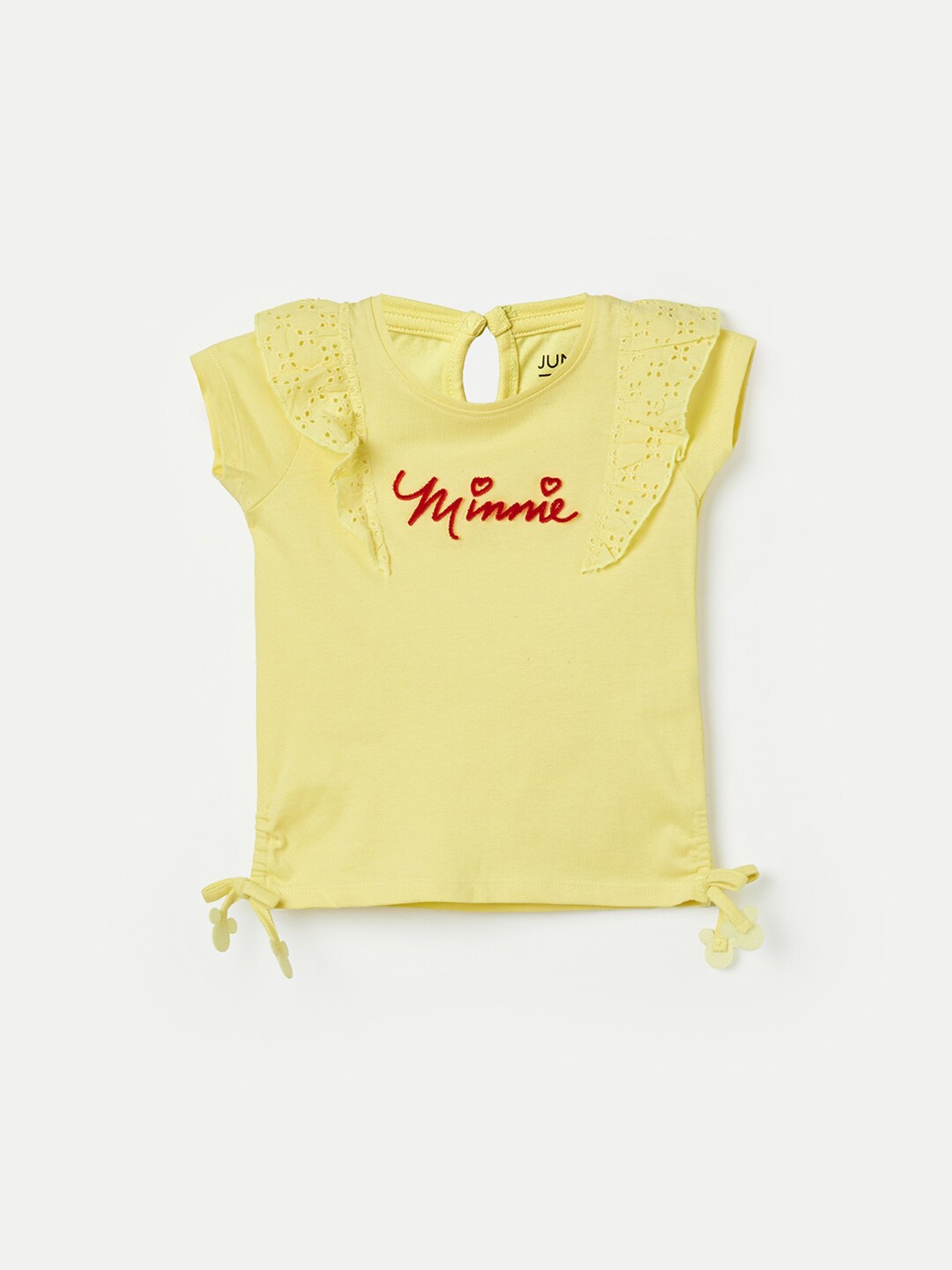 

Juniors by Lifestyle Girls Round Neck Cotton T-shirt, Yellow