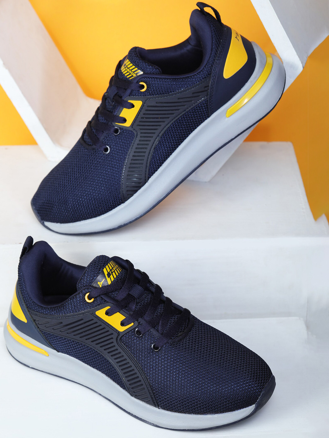 

ABROS Men Mesh Running Shoes, Navy blue