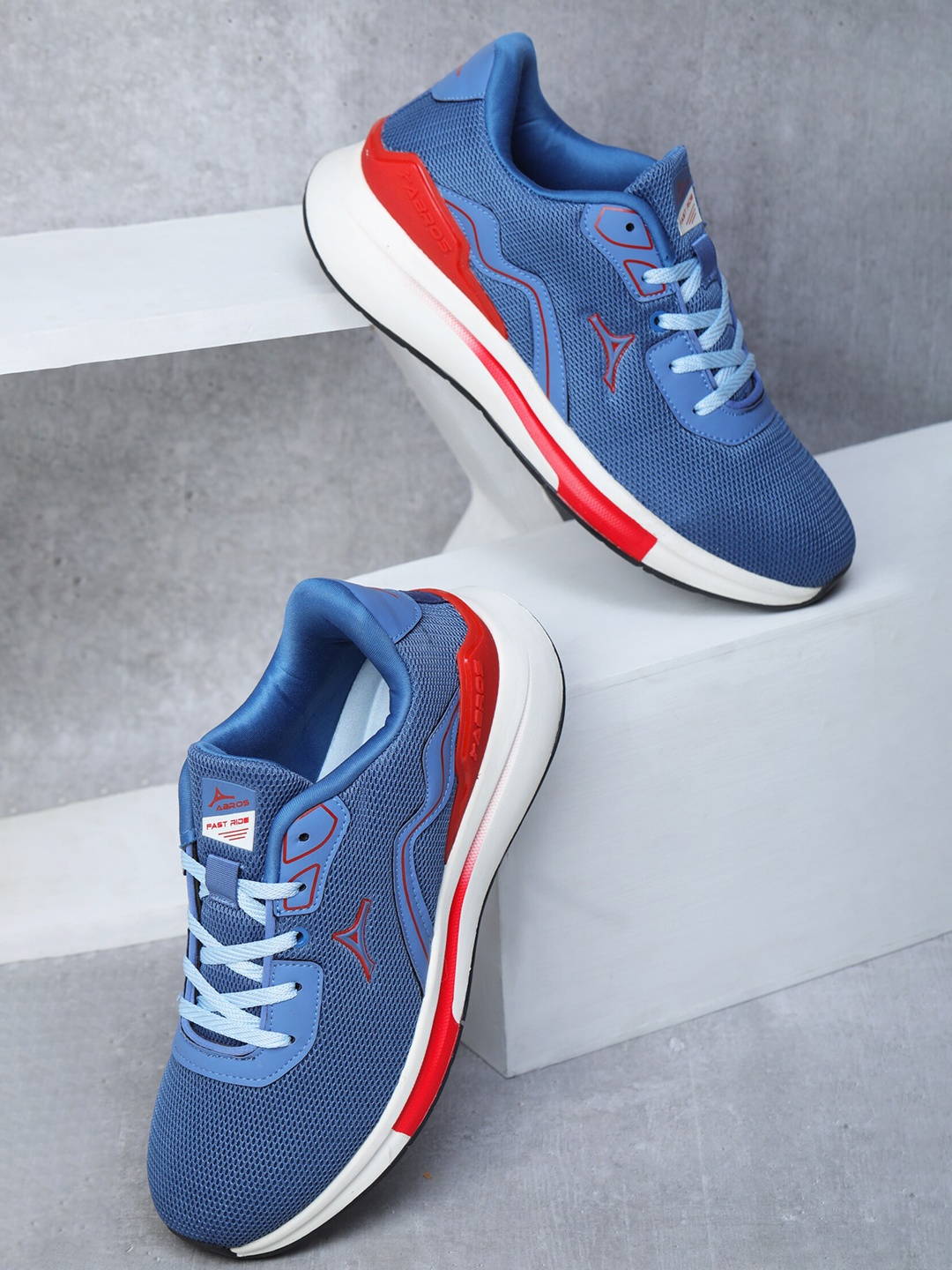 

ABROS Men Mesh Running Shoes, Blue