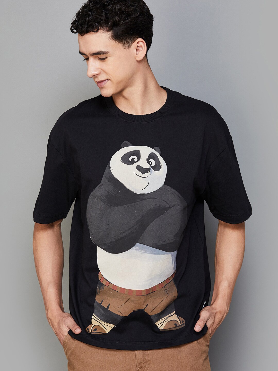 

Fame Forever by Lifestyle Graphic Printed Cotton T-shirt, Black