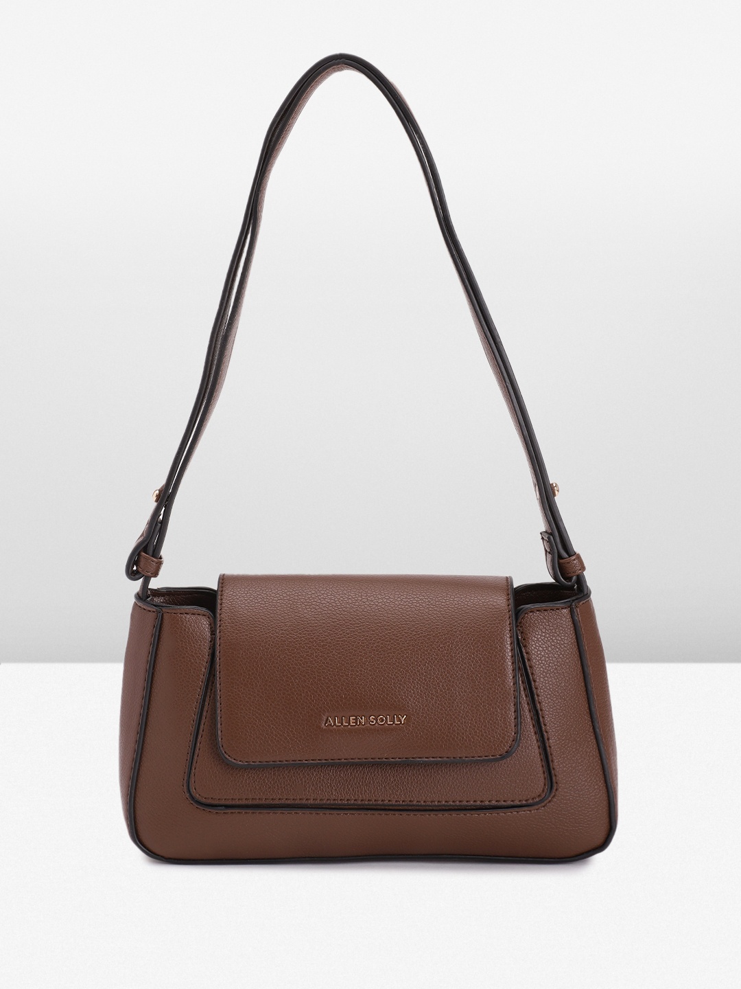 

Allen Solly Textured Baguette Bag, Coffee brown