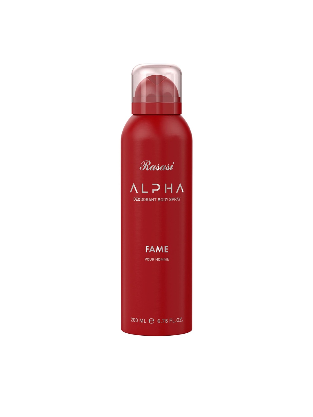 

Rasasi Alpha Fame Long Lasting Deodorant Body Spray - 200ml, Silver