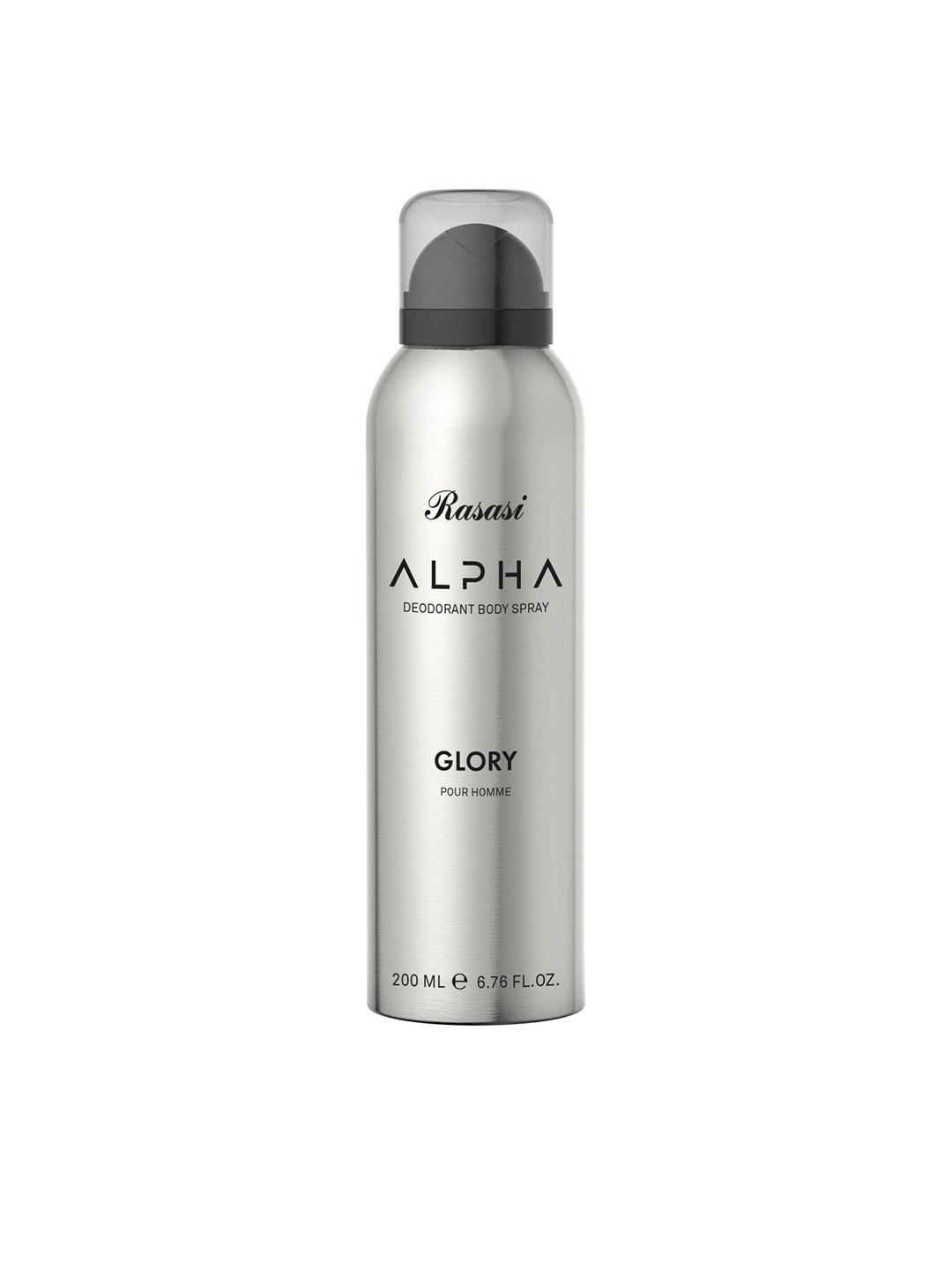 

Rasasi Men Alpha Glory Long Lasting Deodorant Body Spray - 200 ml, Silver
